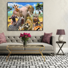 Animale africane - Pictura pe numere ZG 0598