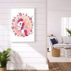 Un unicorn - Pictura pe numere ZG 0689
