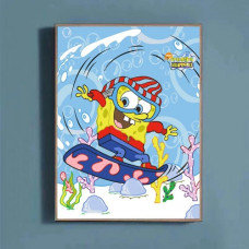 SpongeBob vesel - Pictura pe numere ZG 0698
