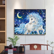 Un unicorn frumos - Pictura pe numere ZG 0744