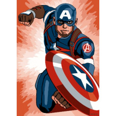  Pictura pe numere - Capitanul America ZE 3696