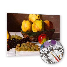 Pictură după număr „Claude Monet. Natura morta cu pere si struguri» - Pictura pe numere ZG 51228