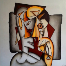  Pictura pe numere - Abstracție cu pește ZP 712