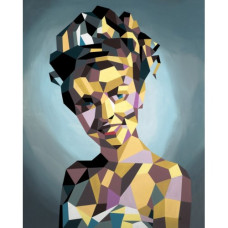 Femeia zâmbitoare - Pictura pe numere ZG 10532