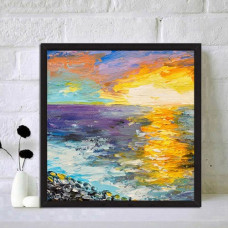  Pictura pe numere - Apus de soare la mare ZP 234