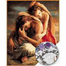  Pictura pe numere - Un înger romantic ZG 0847