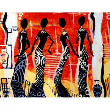  Pictura pe numere - Femei africane ZG 10257