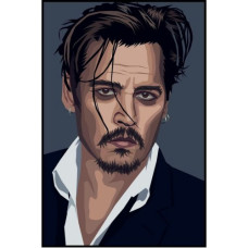  Pictura pe numere - Johnny Depp ZG 10310