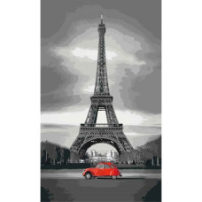 Paris cu mașina - Pictura pe numere ZG 10739
