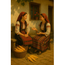 Fete cu porumb - Pictura pe numere Z 0041