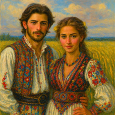  Pictura pe numere - Îndrăgostiți Z 0049